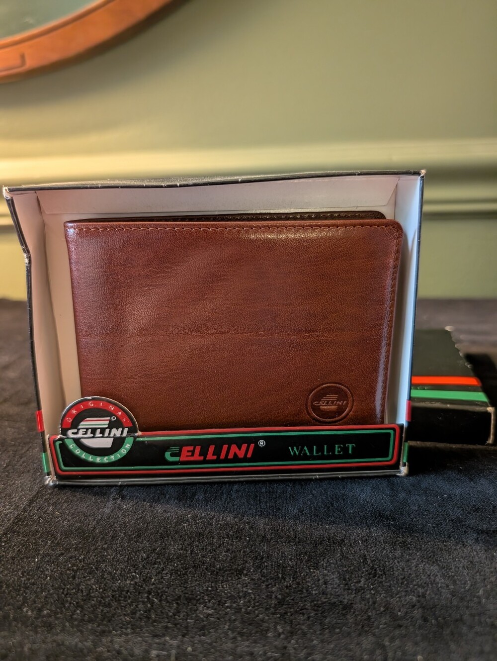 Vintage Cellini Leather Wallet Billfold NWT